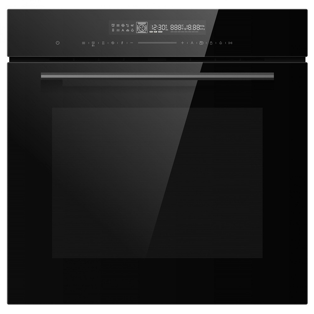 תנור בנוי זכוכית שחורה משולב מיקרו CUISINE-7080BG