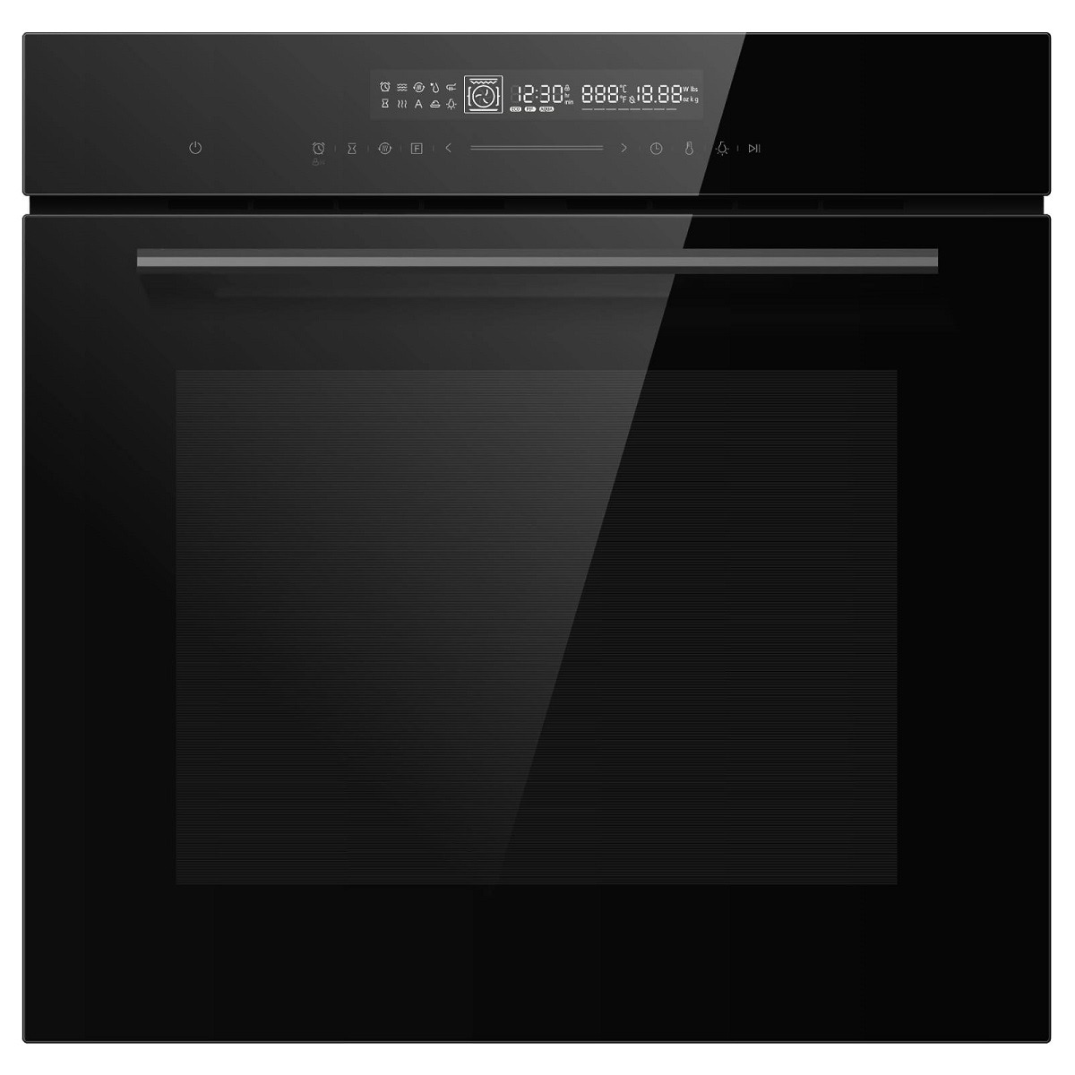 תנור בנוי זכוכית שחורה CUISINE-7090BG