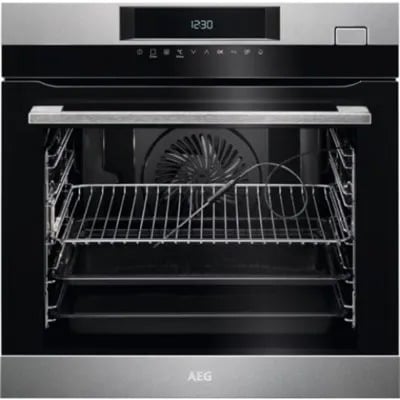 תנור בנוי לבן 72L .OMEGA מס טלסקופיות ,טריקה רכה SteamCrisp BSK277232M