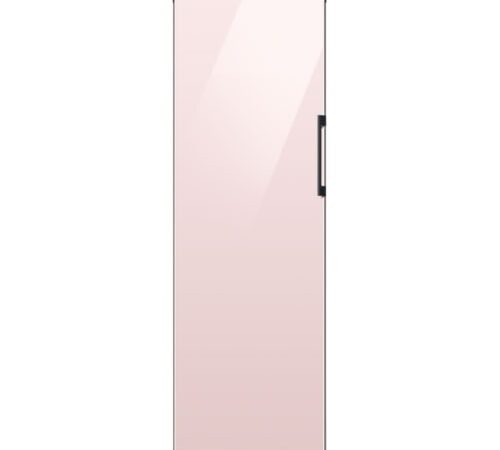 מקרר דלת אחת ביספוק 386 ליטר סמסונג RR39C7650-PINK זכוכית ורוד פנינה