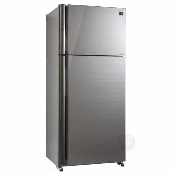 מקרר שארפ 586 ליטר זכוכית סילבר