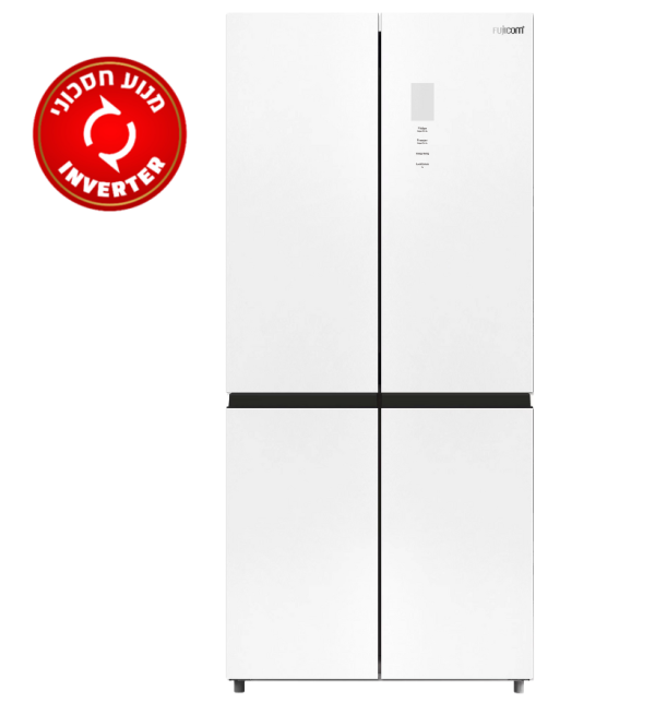 מקרר פוגיקום 475 ליטר זכוכית לבנה